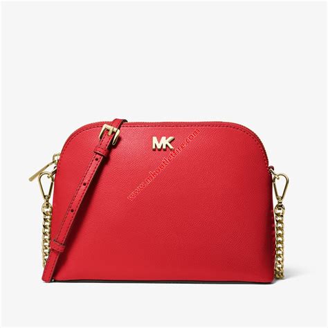 michael michael kors crossgrain leather dome crossbody|michael kors large saffiano crossbody.